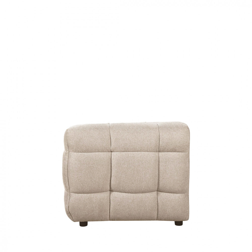 Bolly - Straight 3-Seater Sofa - Fabric - Flecked Beige