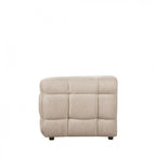 Bolly - Straight 3-Seater Sofa - Fabric - Flecked Beige