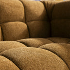 Bolly - Straight 3-Seater Sofa - Fabric - Bronze