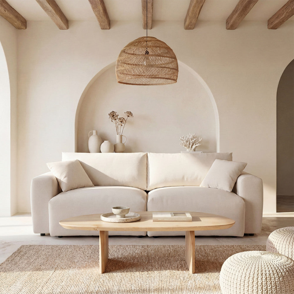Limona - 3-Seater Sofa - Fabric - Beige