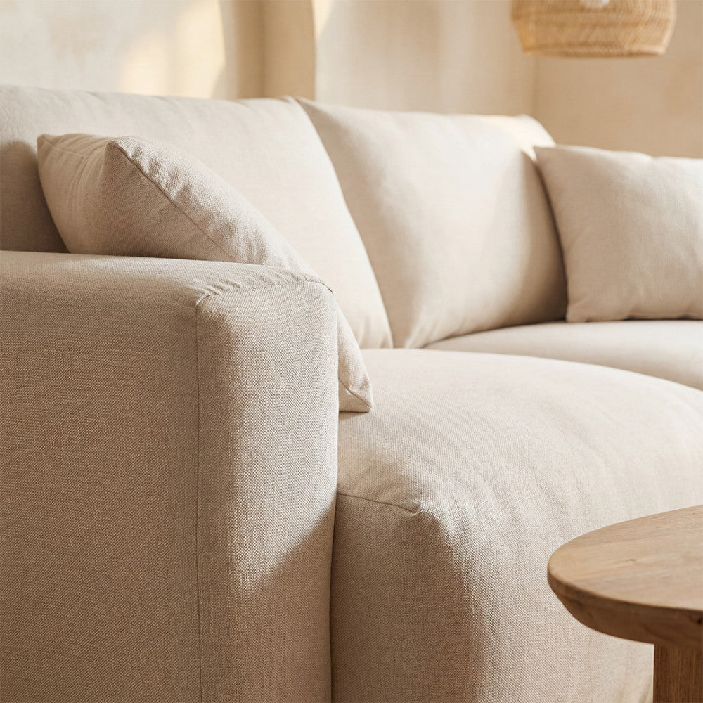 Limona - 3-Seater Sofa - Fabric - Beige