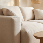 Limona - 3-Seater Sofa - Fabric - Beige