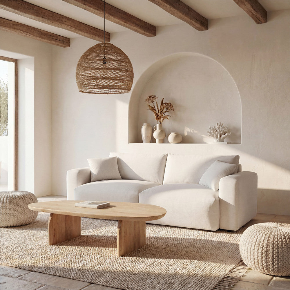Limona - 3-Seater Sofa - Fabric - Beige