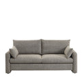 Lisa - 3-Seater Sofa - Fabric - Mottled Brown