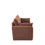 Lisa - 3-Seater Sofa - Fabric - Mottled Rust