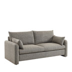 Lisa - 3-Seater Sofa - Fabric - Mottled Brown