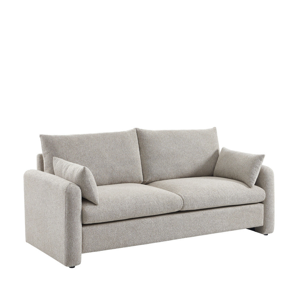 Lisa - 3-Seater Sofa - Fabric - Mottled Beige