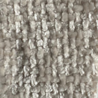 West - Straight 3-Seater Sofa - Rounded Fabric Design - Ecru