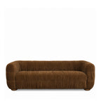 Connie - 3-Seater Sofa - Pleated Velvet - Brown
