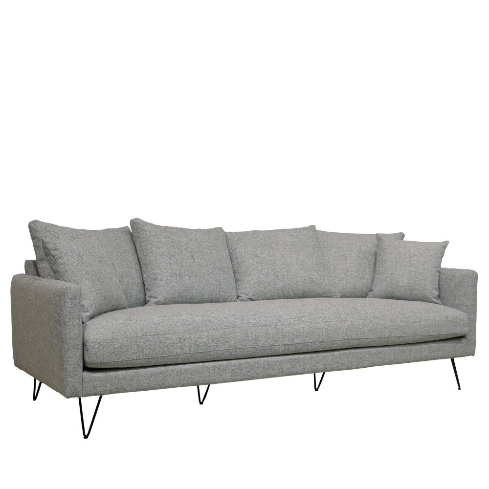 Villabon - 4-Seater Sofa - Fabric - Grey