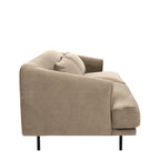 Winsen - Canapé 4 Places Pieds Droits - Velours - Beige