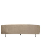 Winsen - Canapé 4 Places Pieds Droits - Velours - Beige
