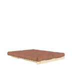 Roots - Canapé Convertible Naturel Et Tissu - Bois - Marron argile