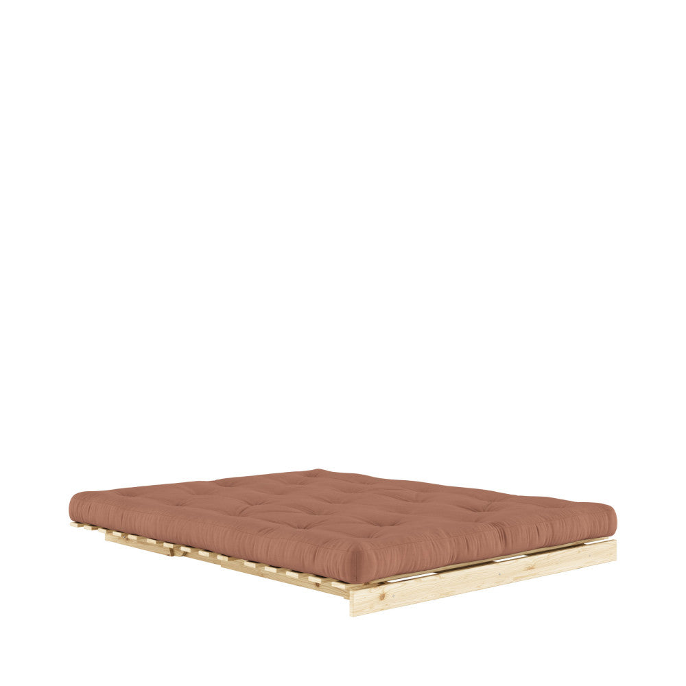 Roots - Canapé Convertible Naturel Et Tissu - Bois - Marron argile