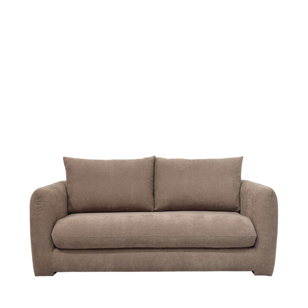 Wiame - Sofá cama de 2,5 plazas - Tela - Topo