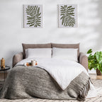 Wiame - Sofá cama de 2,5 plazas - Tela - Topo