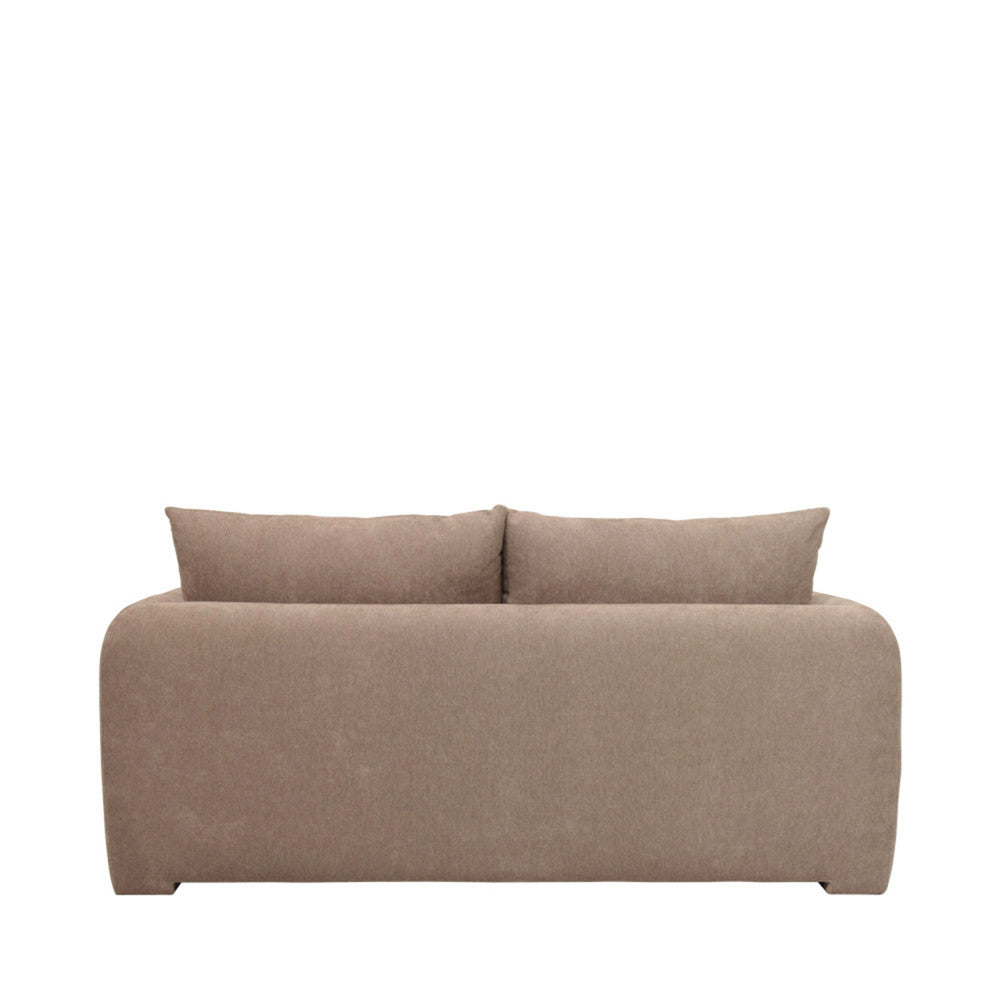 Wiame - Sofá cama de 2,5 plazas - Tela - Topo
