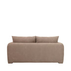 Wiame - Sofá cama de 2,5 plazas - Tela - Topo