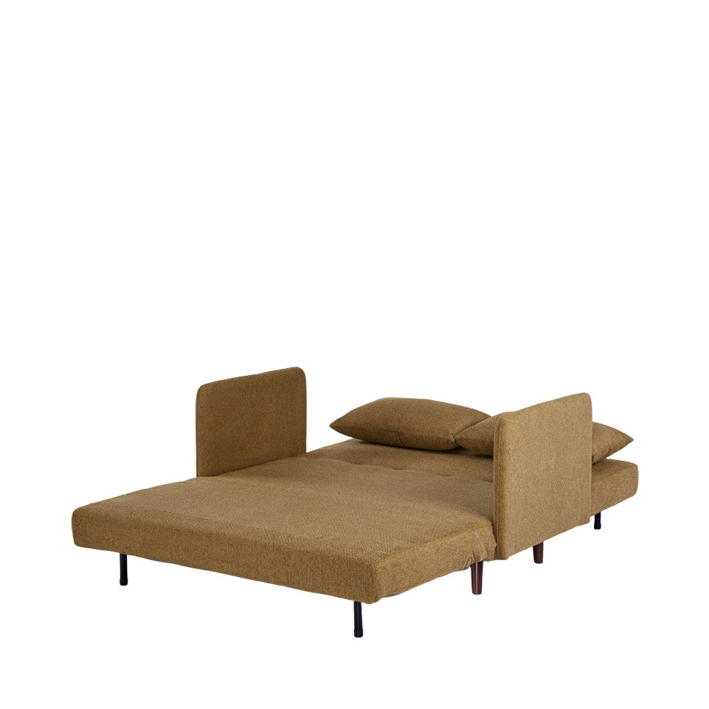 Belushi - Canapé Convertible 2 Places - Tissu - Bronze