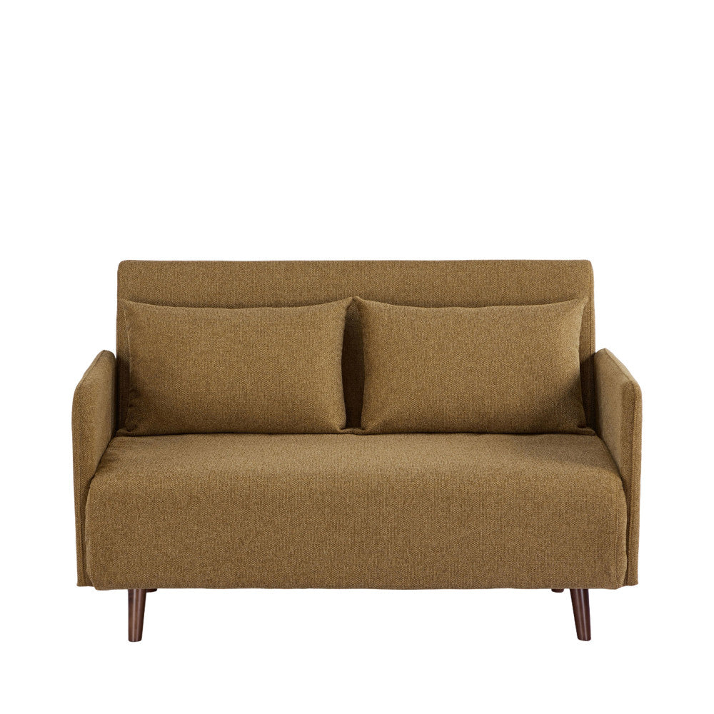 Belushi - Canapé Convertible 2 Places - Tissu - Bronze