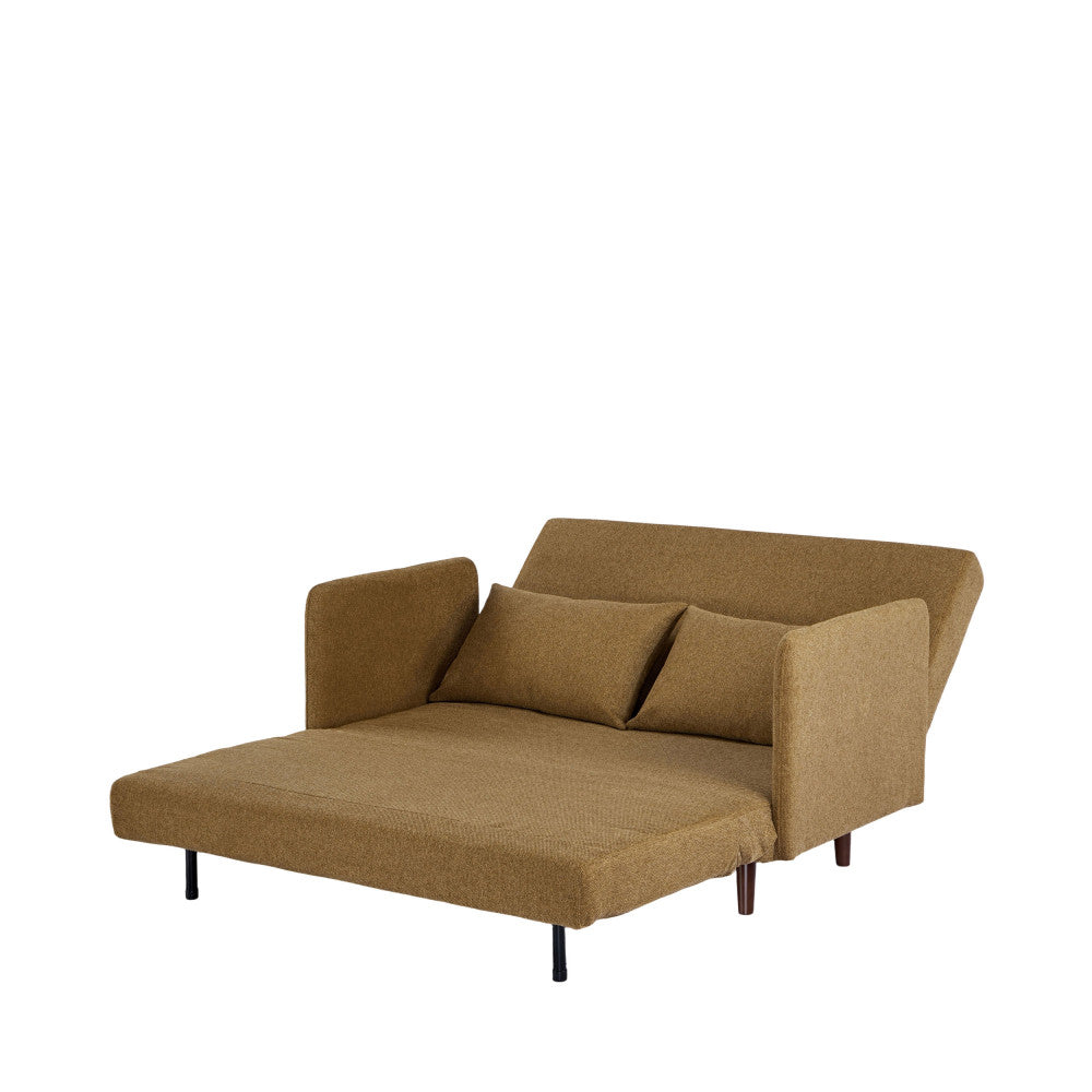 Belushi - Canapé Convertible 2 Places - Tissu - Bronze