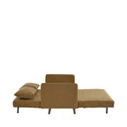 Belushi - Canapé Convertible 2 Places - Tissu - Bronze