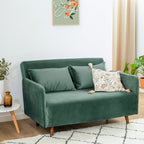 Belushi - 2-Seater Sofa Bed - Velvet - Forest Green
