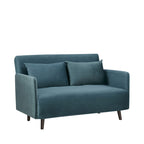 Belushi - 2-Seater Sofa Bed - Velvet - Teal Blue