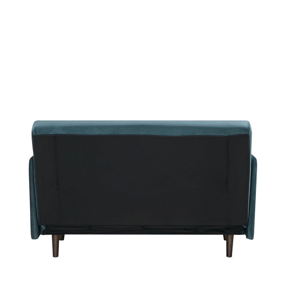 Belushi - 2-Seater Sofa Bed - Velvet - Teal Blue