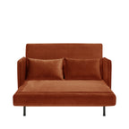 Belushi - 2-Seater Sofa Bed - Velvet - Rust