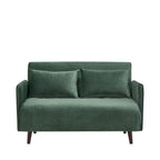 Belushi - 2-Seater Sofa Bed - Velvet - Forest Green