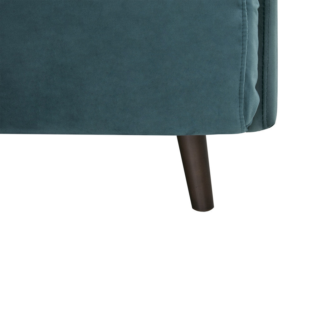 Belushi - 2-Seater Sofa Bed - Velvet - Teal Blue