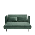Belushi - 2-Seater Sofa Bed - Velvet - Forest Green