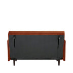 Belushi - 2-Seater Sofa Bed - Velvet - Rust