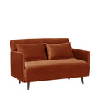 Belushi - 2-Seater Sofa Bed - Velvet - Rust