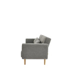 Emma - Sofá cama de 3 plazas - Tela - Gris