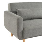 Emma - Sofá cama de 3 plazas - Tela - Gris