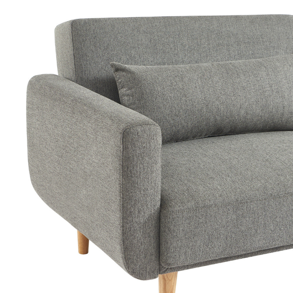 Emma - Sofá cama de 3 plazas - Tela - Gris