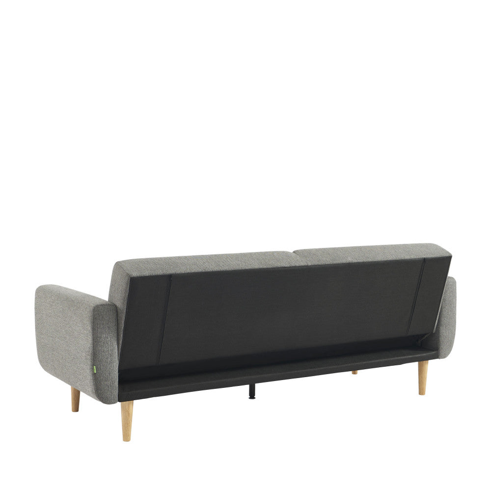 Emma - Sofá cama de 3 plazas - Tela - Gris