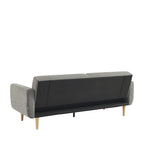 Emma - Sofá cama de 3 plazas - Tela - Gris