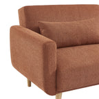 Emma - 3-Seater Sofa Bed - Fabric - Rust