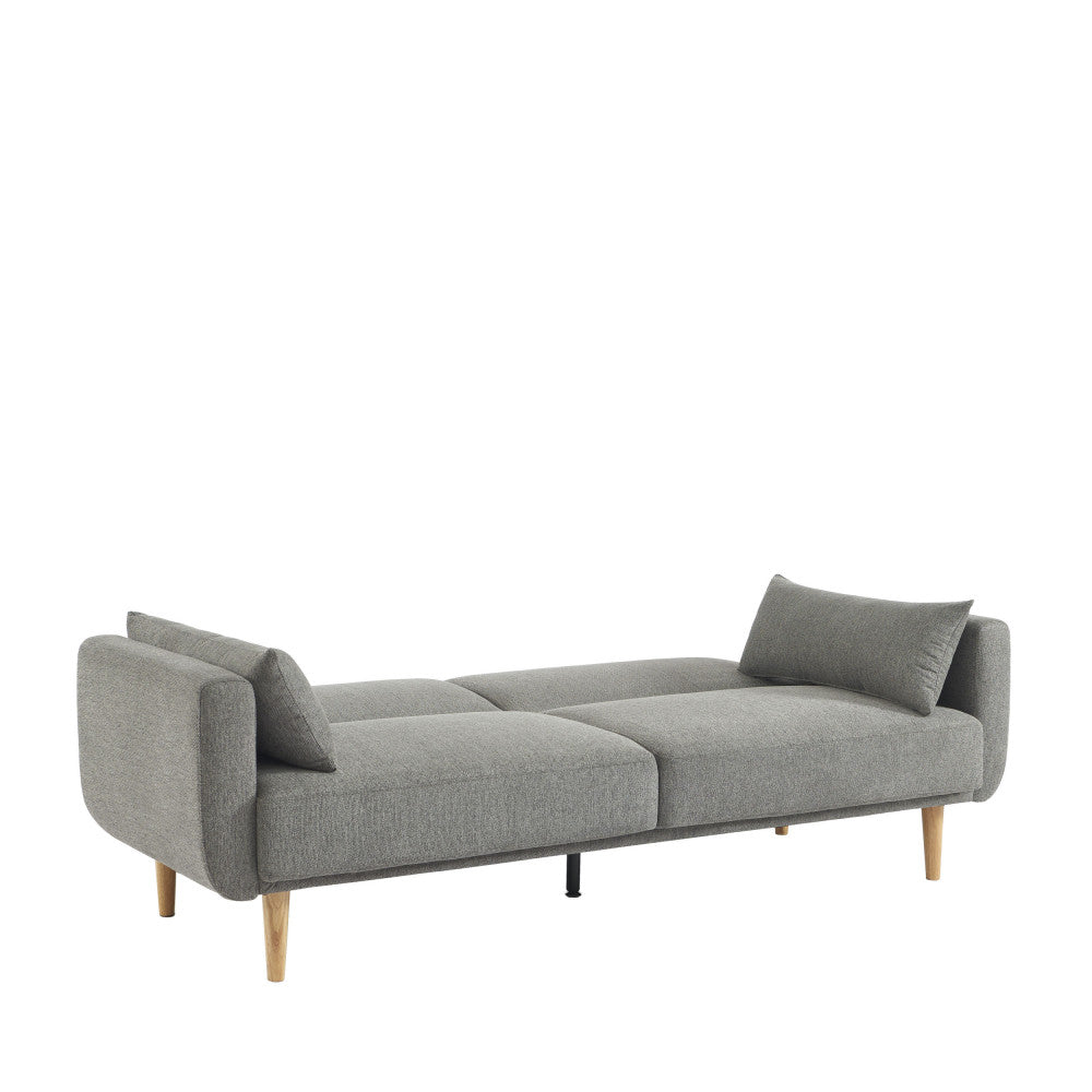 Emma - Sofá cama de 3 plazas - Tela - Gris