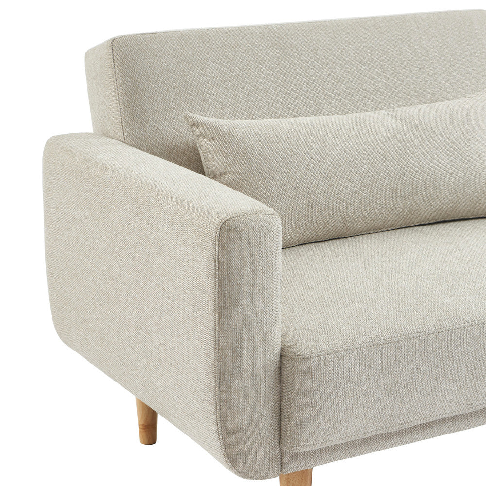 Emma - 3-Seater Sofa Bed - Fabric - Beige