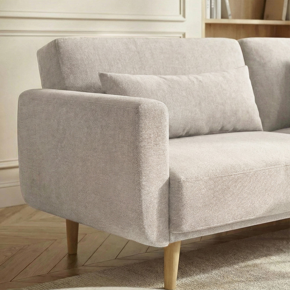 Emma - 3-Seater Sofa Bed - Fabric - Beige