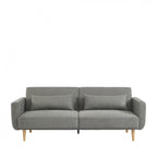 Emma - Sofá cama de 3 plazas - Tela - Gris