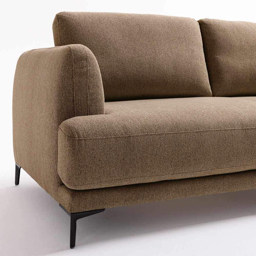 Kinna - 3-Seater Express Sofa Bed - Fabric - Caramel