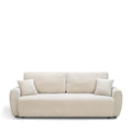 Jul - Sofá cama de 3 plazas - Terciopelo acanalado - Beige