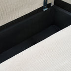 Jul - Sofá cama de 3 plazas - Terciopelo acanalado - Beige