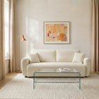 Jul - Sofá cama de 3 plazas - Terciopelo acanalado - Beige