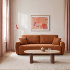 Jul - 3-Seater Sofa Bed - Corduroy - Rust